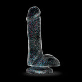 Naturally Yours 6 Inch Glitter Dildo Sparkling Clear Toy DONGS